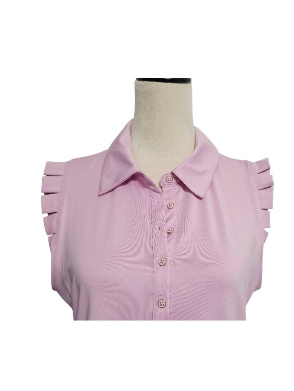 Sigrid Olsen Golf Tennis Outfit Large Pink Polo Paisley Skort Built In Shorts - Picture 7 of 15